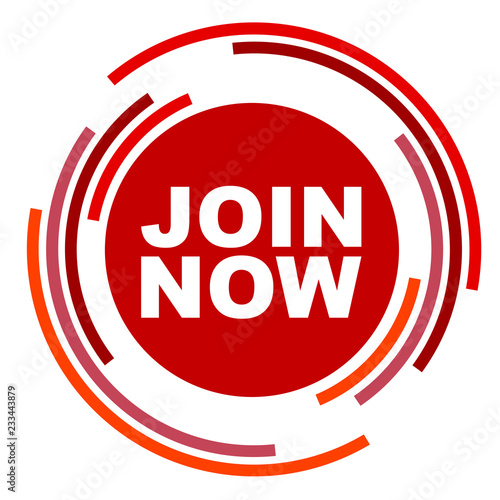 red vector banner join now