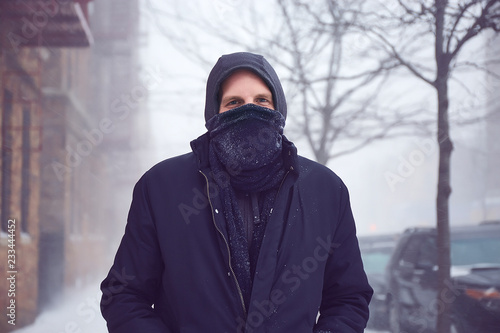 Snow portrait