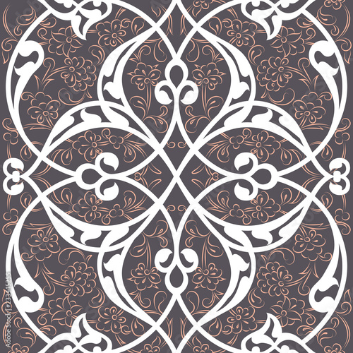 Iznik tile seamless pattern...