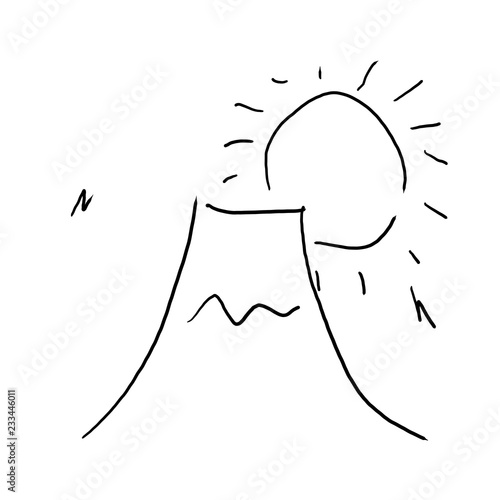 初日の出 お正月イメージゆるいイラスト 挿絵 モノクロ線画 Stock イラスト Adobe Stock 初日の出 お正月イメージゆるいイラスト 挿絵 モノクロ線画 Stock イラスト Adobe Stock