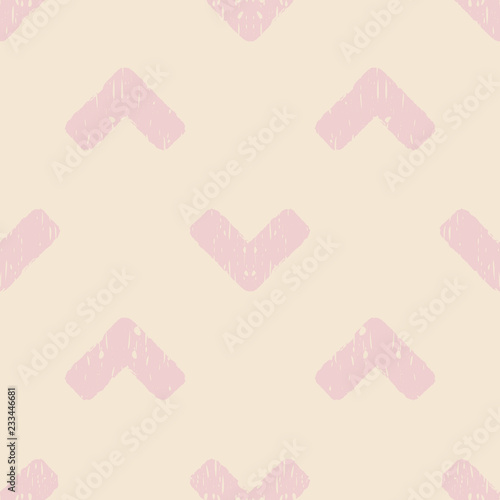 Scratched light texture. Old paint background. Seamless cute pattern for decor. Beige and pink. Childhood. Vector Eps10.