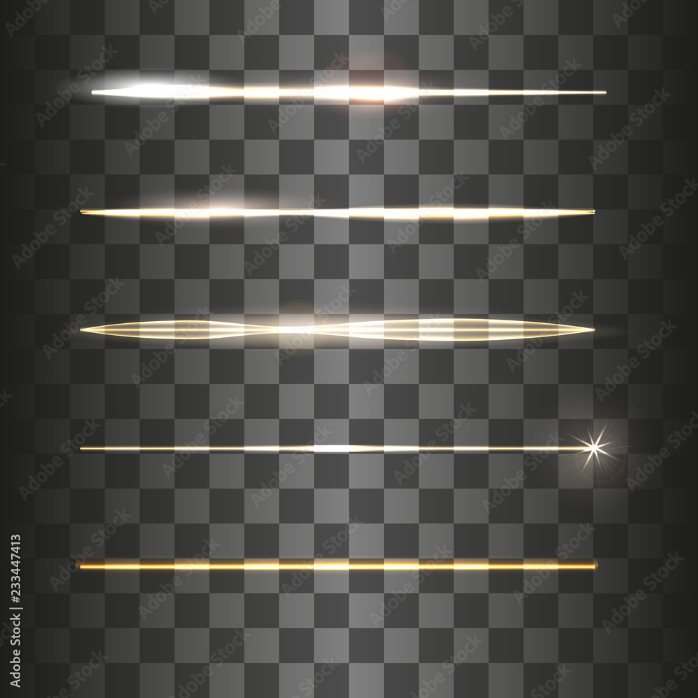 Light Effect on a transparent background. vector illustration Stock ...