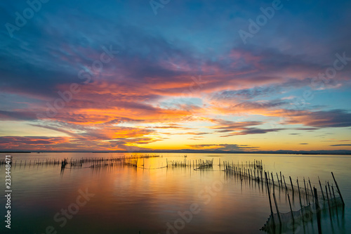 sunset over lake © MSB.Photography