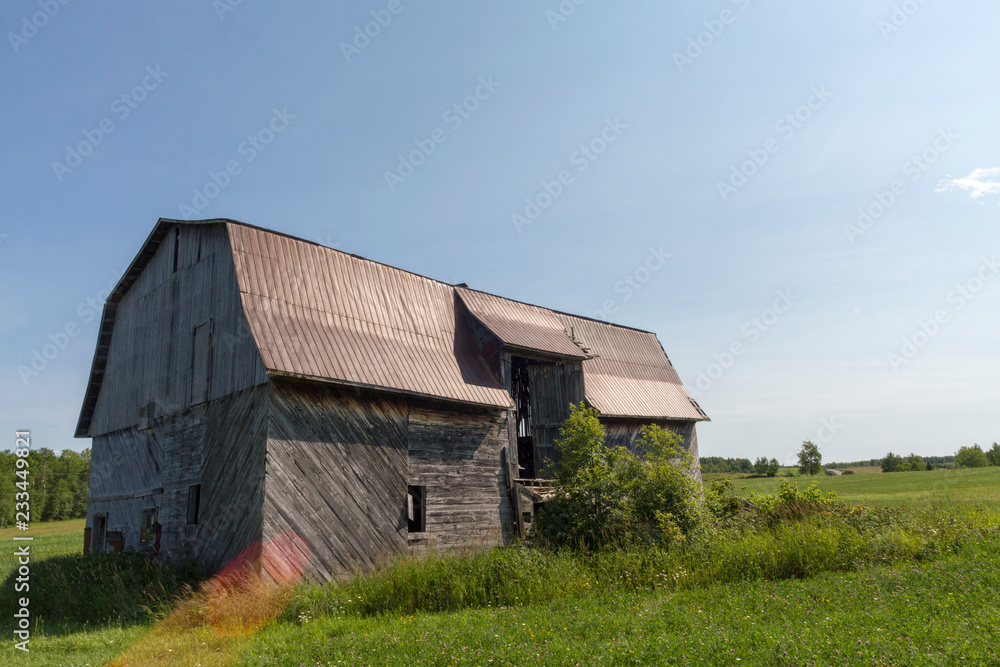 old barn in the fleld old barn in the fleld