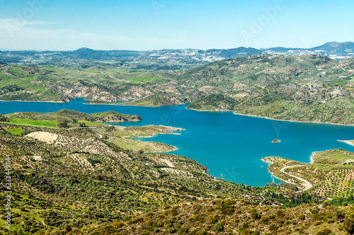 Lake in the fields of Andalusia