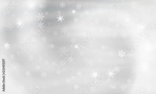 Gray background with snowflakes. Vector. winter background