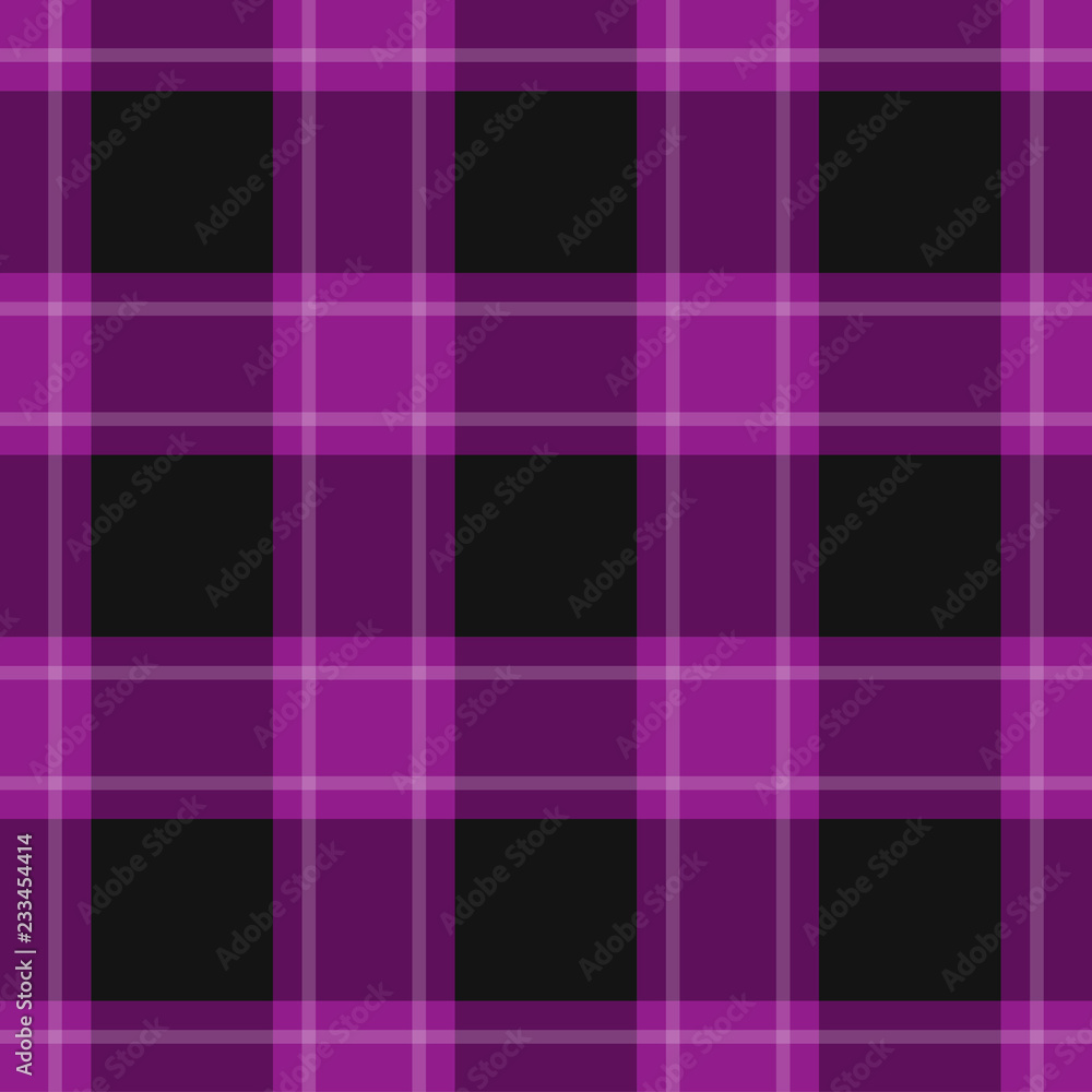 seamless black, purple tartan with white stripes seamless black, purple tartan with white stripes