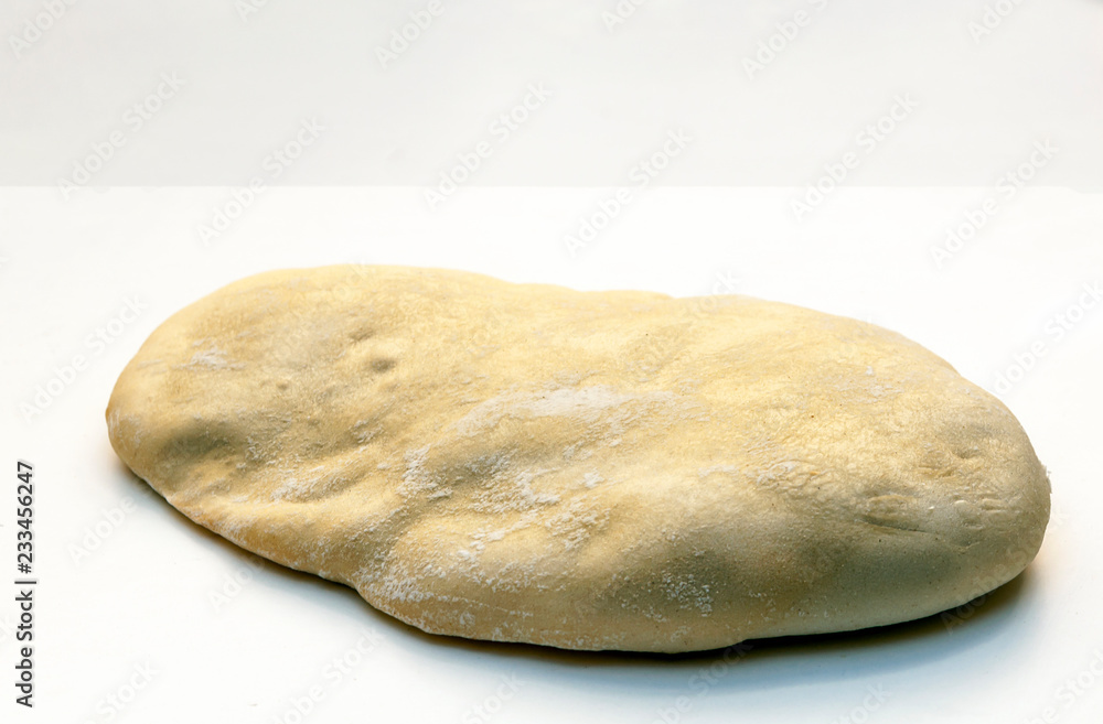 Bread surrounded by white background
