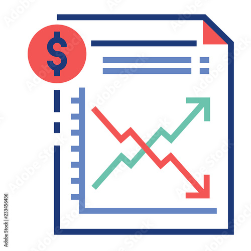 Fluctuate FlatOutline illustration