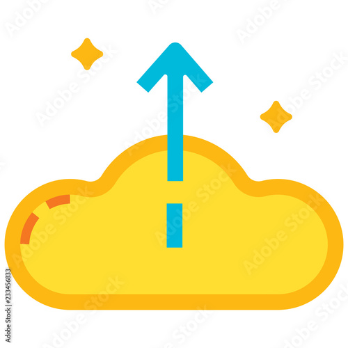 Upload file flat illustration