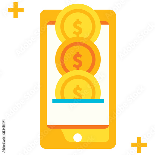 Generate profit flat illustration