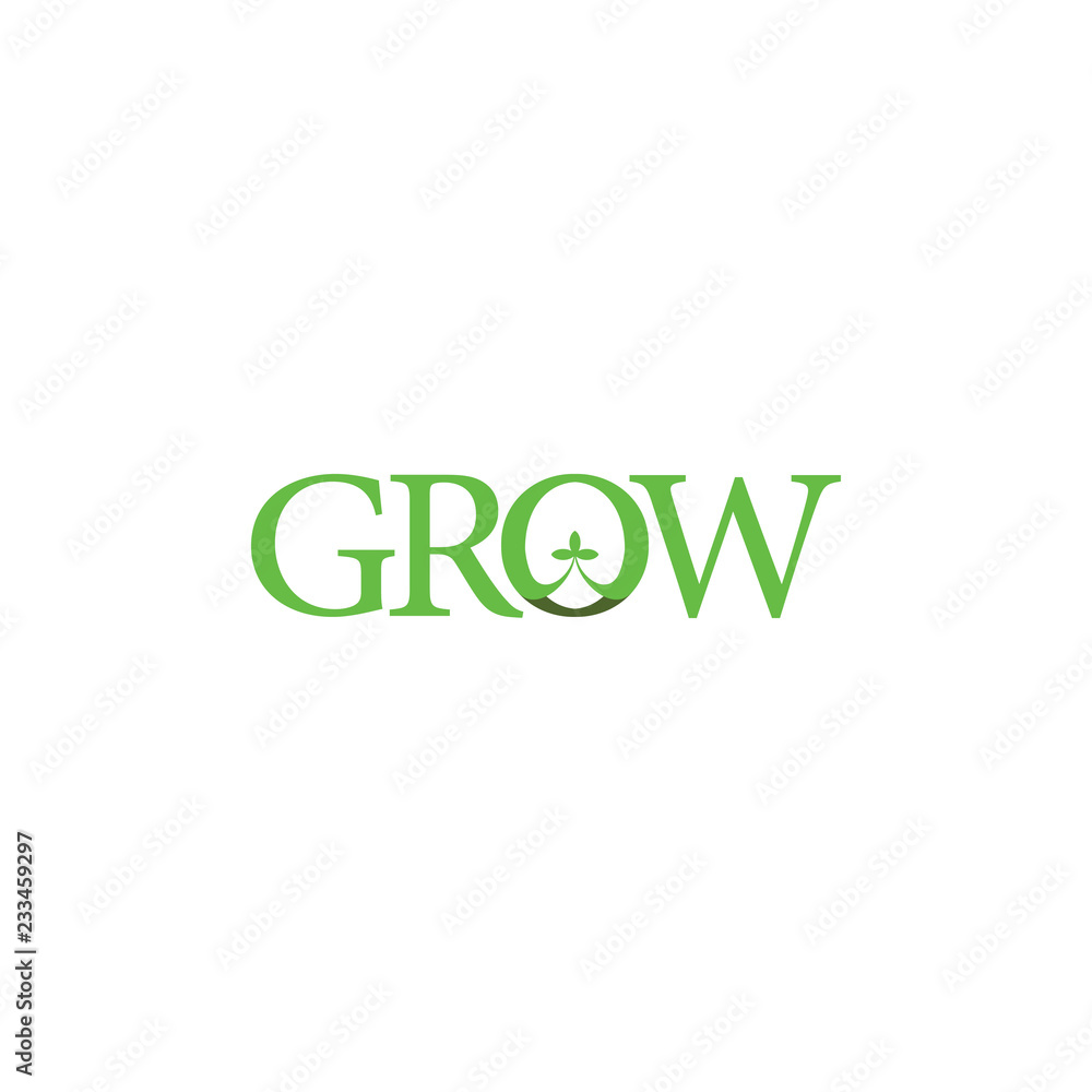 GROW logo design