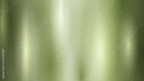 Abstract background with metal texture in light green color