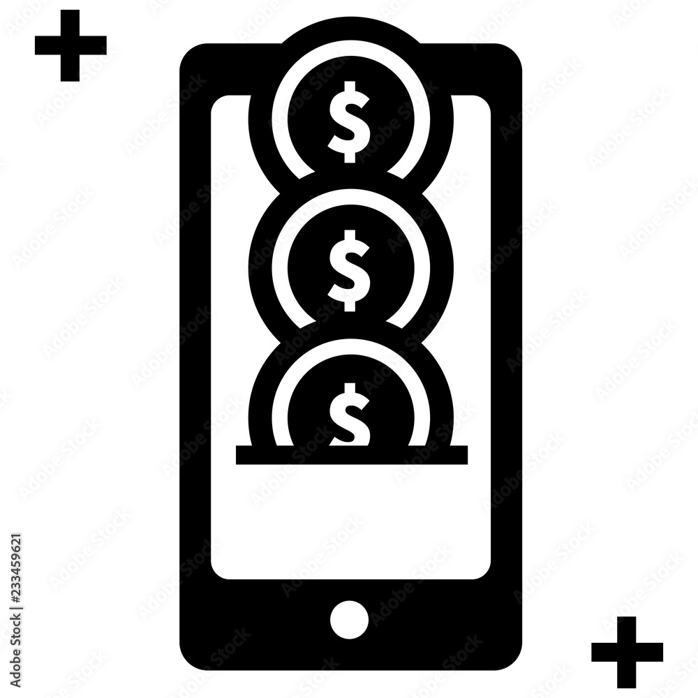 Generate profit Solid illustration Generate profit Solid illustration