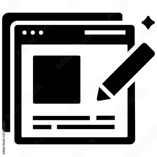 Content creator Solid illustration