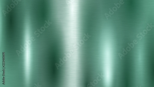 Abstract background with metal texture in turquoise color