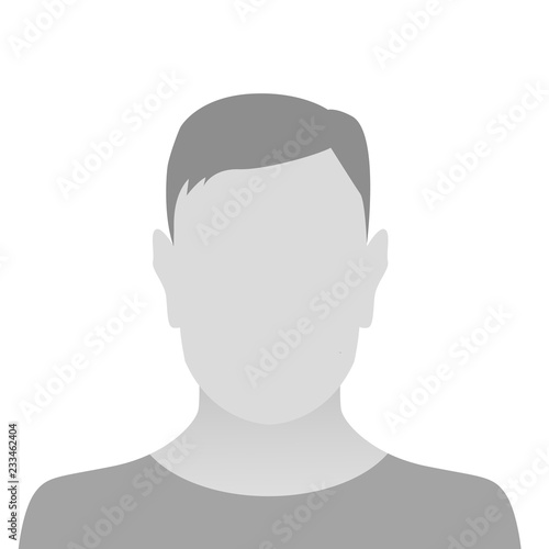 Person gray photo placeholder man