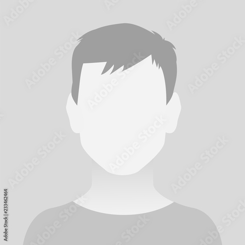 Person gray photo placeholder little boy