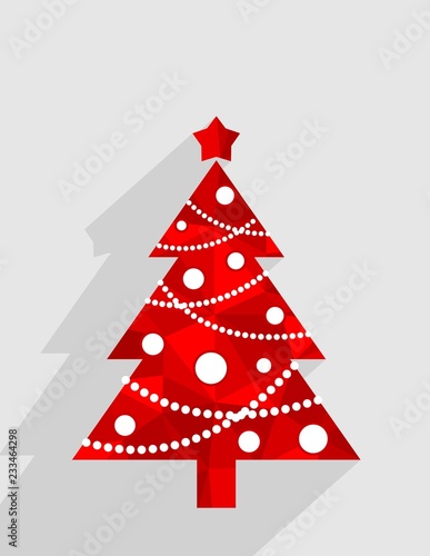Modern abstract christmas tree