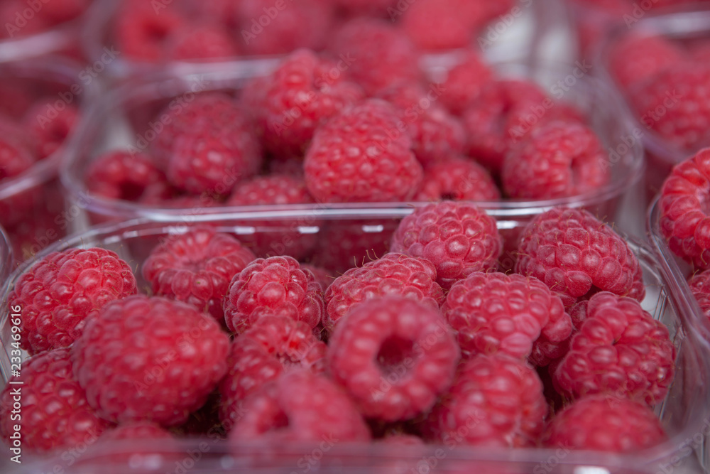 Fresh juicy raspberry on the market Fresh juicy raspberry on the market