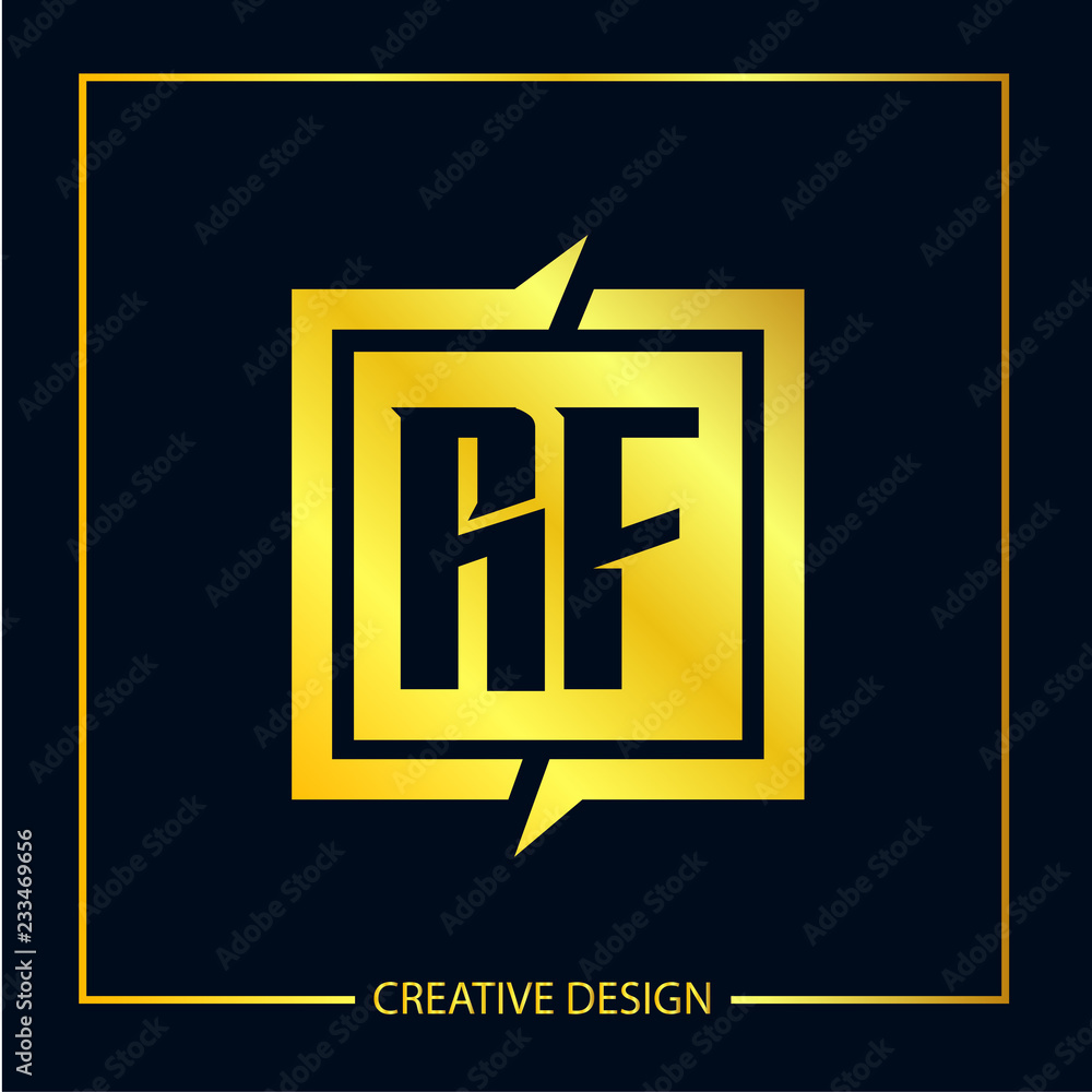 Initial Letter RF Logo Template Design Initial Letter RF Logo Template Design