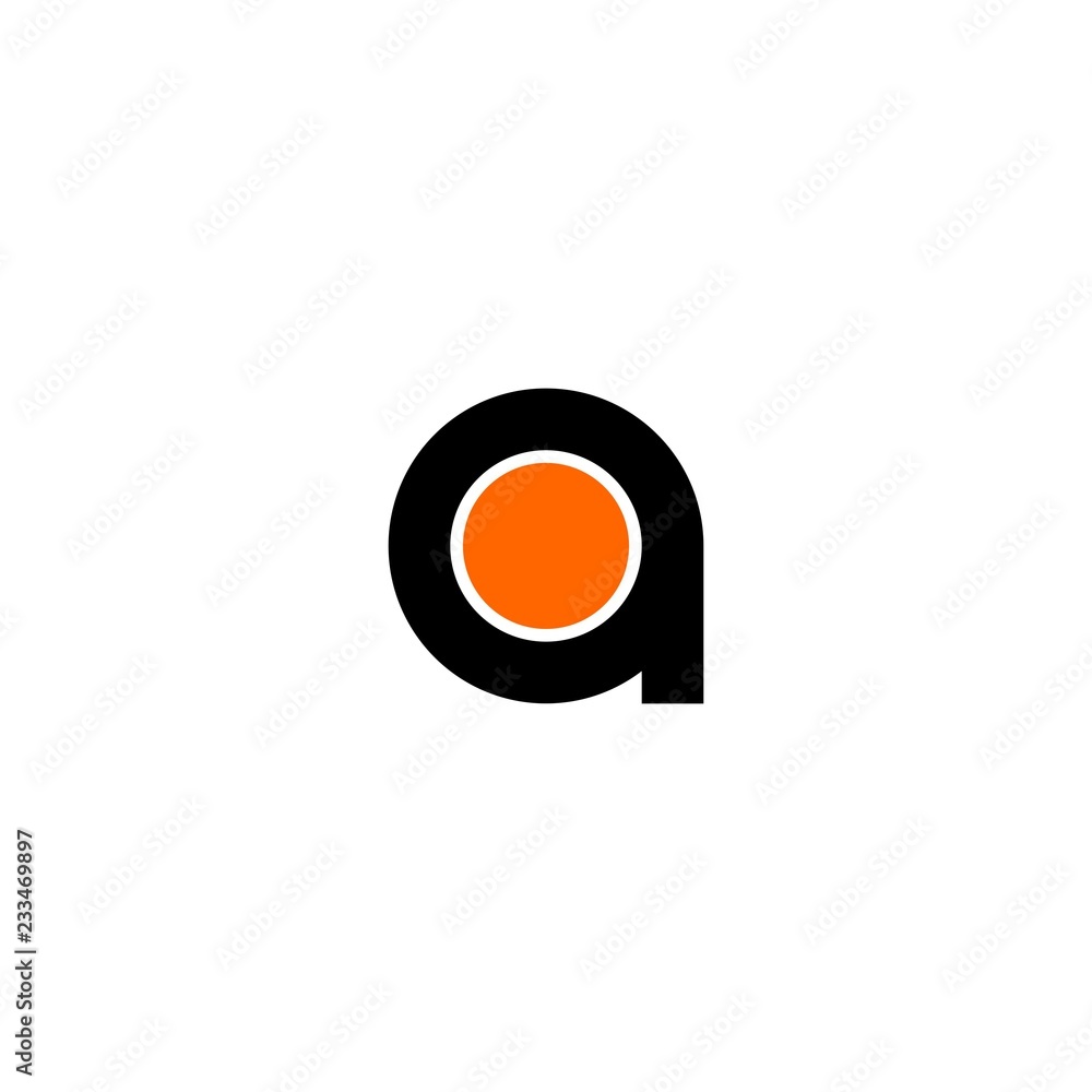 Abc Initial Letter on Shape Logo Vector Abc Initial Letter on Shape Logo Vector