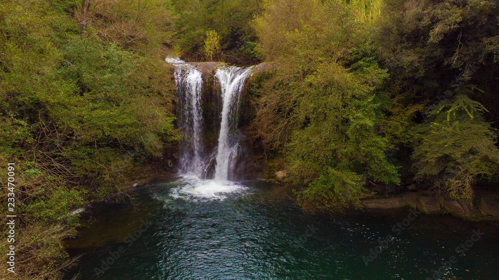 Obraz premium Beautiful big spanish waterfall