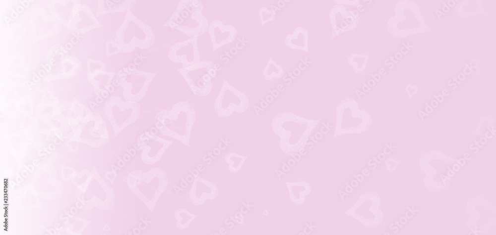 Bokeh heart on pink background.  Valentines day and love concept