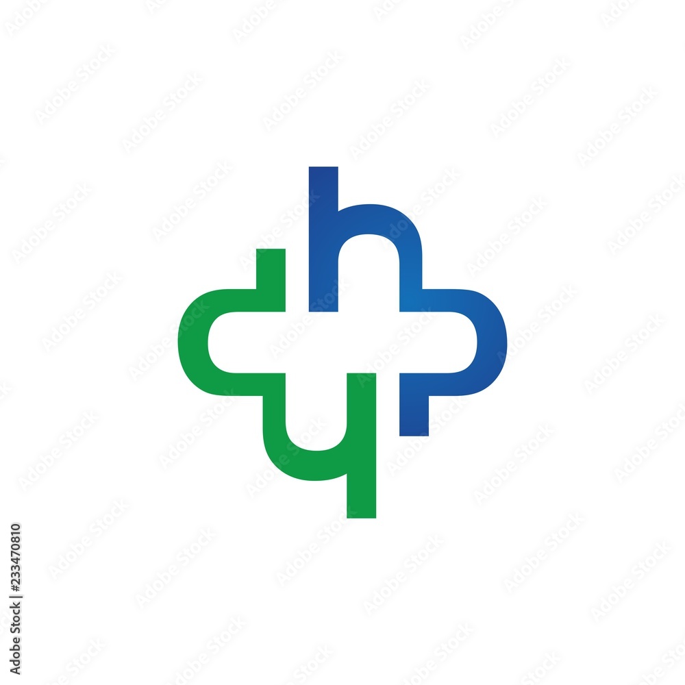 H P Letter Initial Logo Vector H P Letter Initial Logo Vector