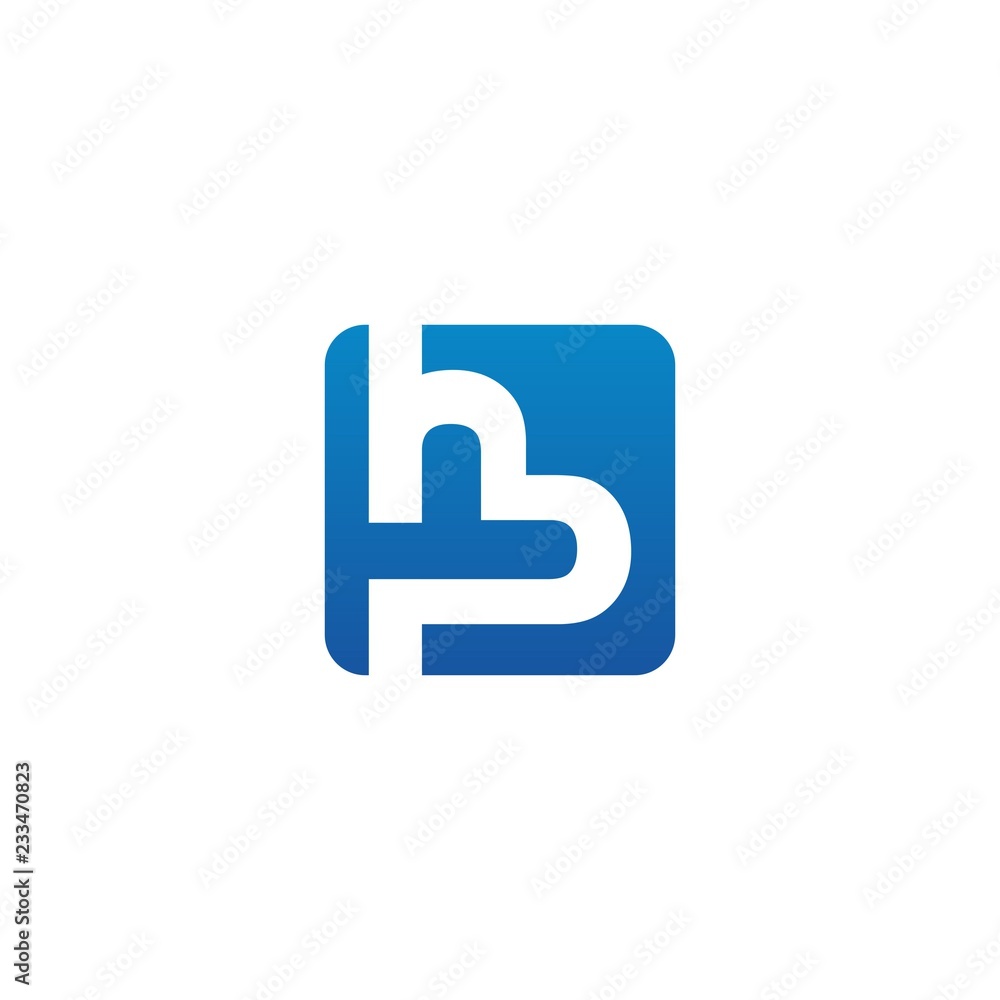 H P Letter Initial Logo Vector H P Letter Initial Logo Vector