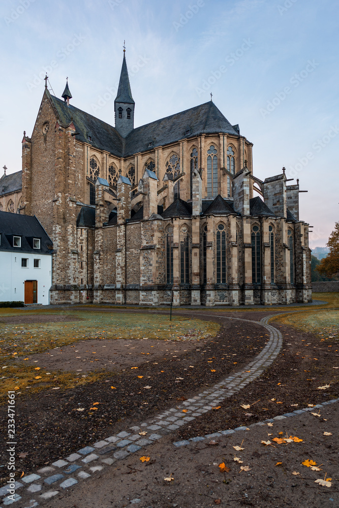 Altenberg Cathedral in autumn.