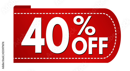 Special offer 40 % off banner design