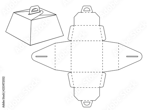 Cardboard box bonbonniere. Custom shaped Decorative Packet design no glue locker. Die-stamping blueprint box, folding, ready no glue Top Lock. Laser cutting. Wedding bonbonniere.