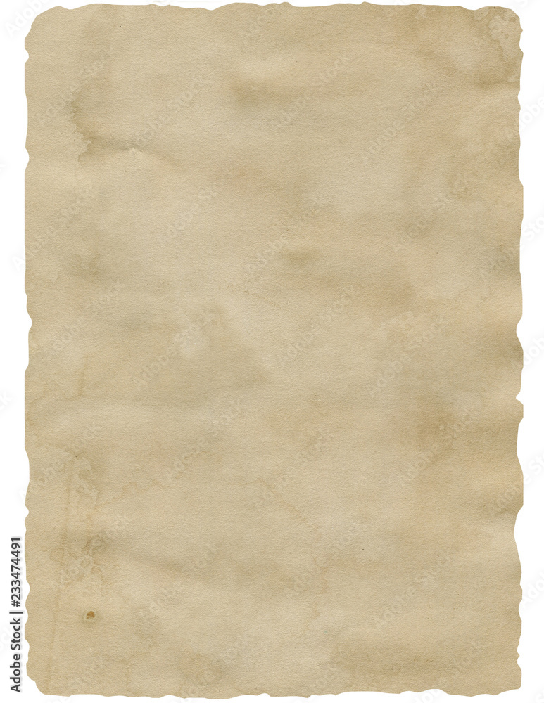 - Old coffee grunge paper texture. Vintage background for design and scrapbooking. Old, compressed and crumpled effect.