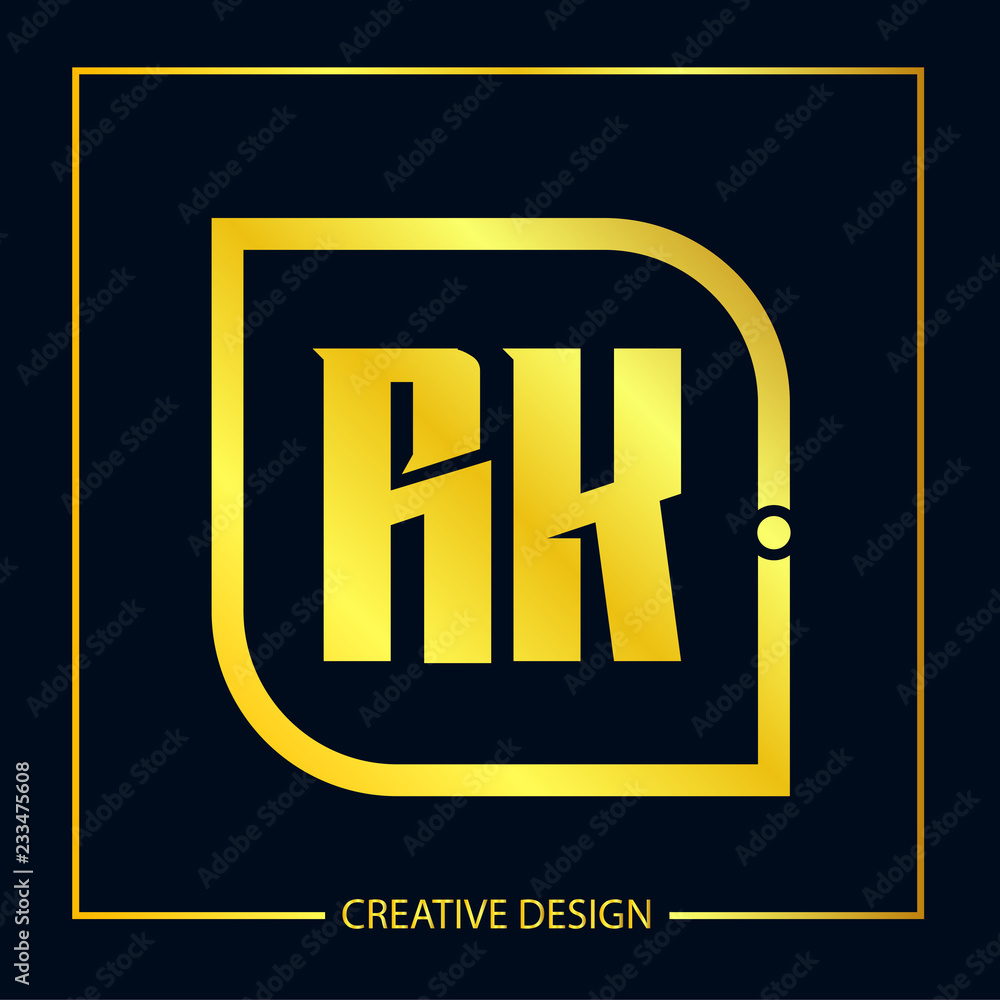 Initial Letter RK Logo Template Design Initial Letter RK Logo Template Design