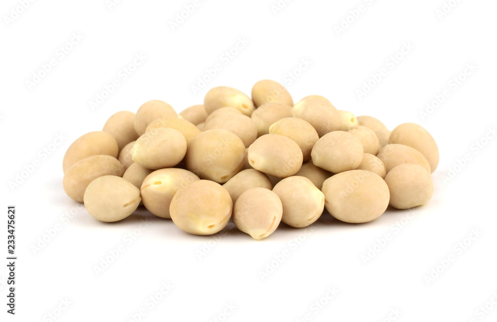 Lupin Seed (Beans) Isolated on White Background. Lupin Seed (Beans) Isolated on White Background.