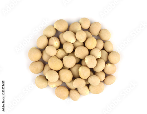 Lupin Seed (Beans) Isolated on White Background.