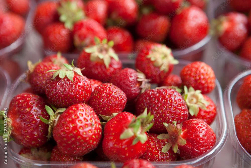 Fresh juicy strawberry on the market Fresh juicy strawberry on the market
