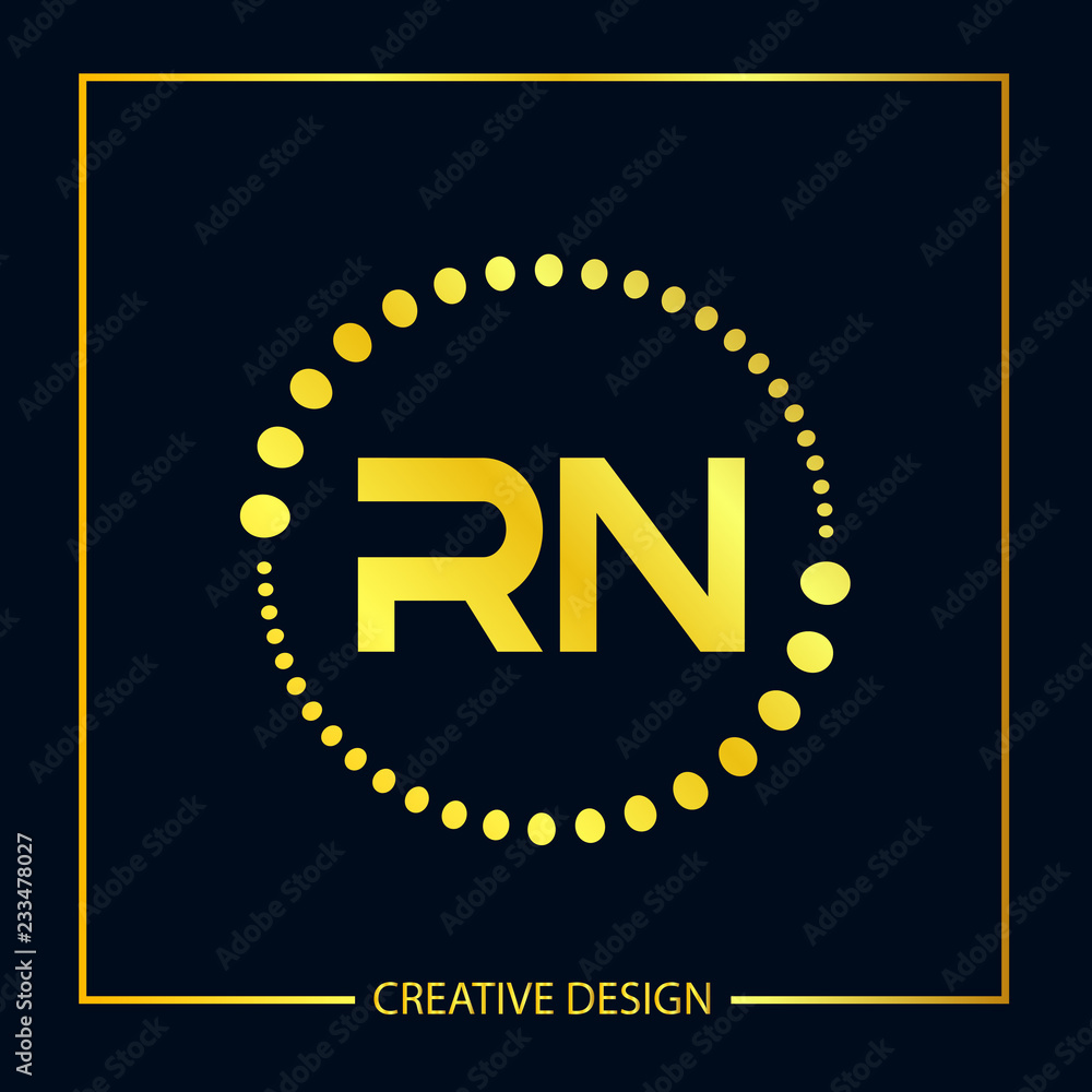 Initial Letter RN Logo Template Design Initial Letter RN Logo Template Design