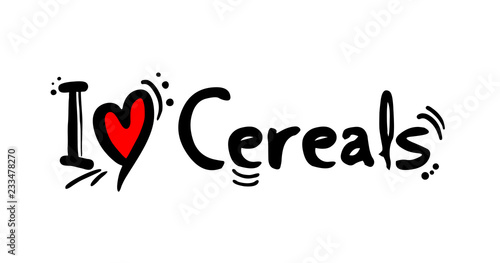 Cereals love message