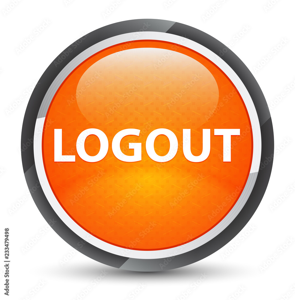 Logout galaxy orange round button Logout galaxy orange round button