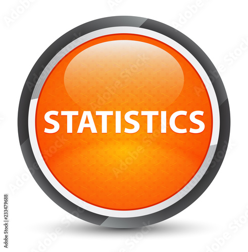 Statistics galaxy orange round button