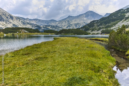 Fototapeta Naklejka Na Ścianę i Meble -  Amazing Summer landscape of Muratovo lake, Pirin Mountain, Bulgaria