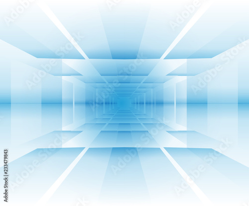 White and blue vector background - technology or sci-fi theme