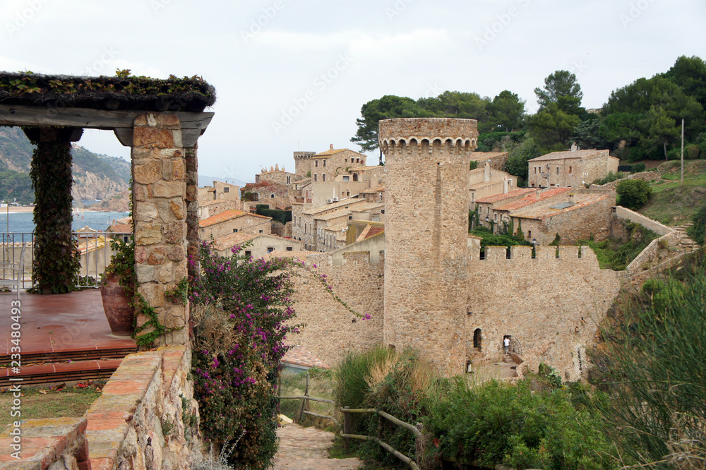 The old fortress of Tossa de Mar.