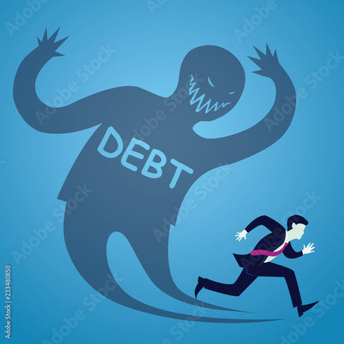 Businessman Run From Debt