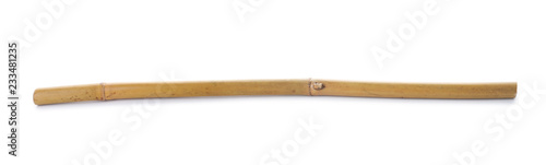 Dry bamboo stick on white background