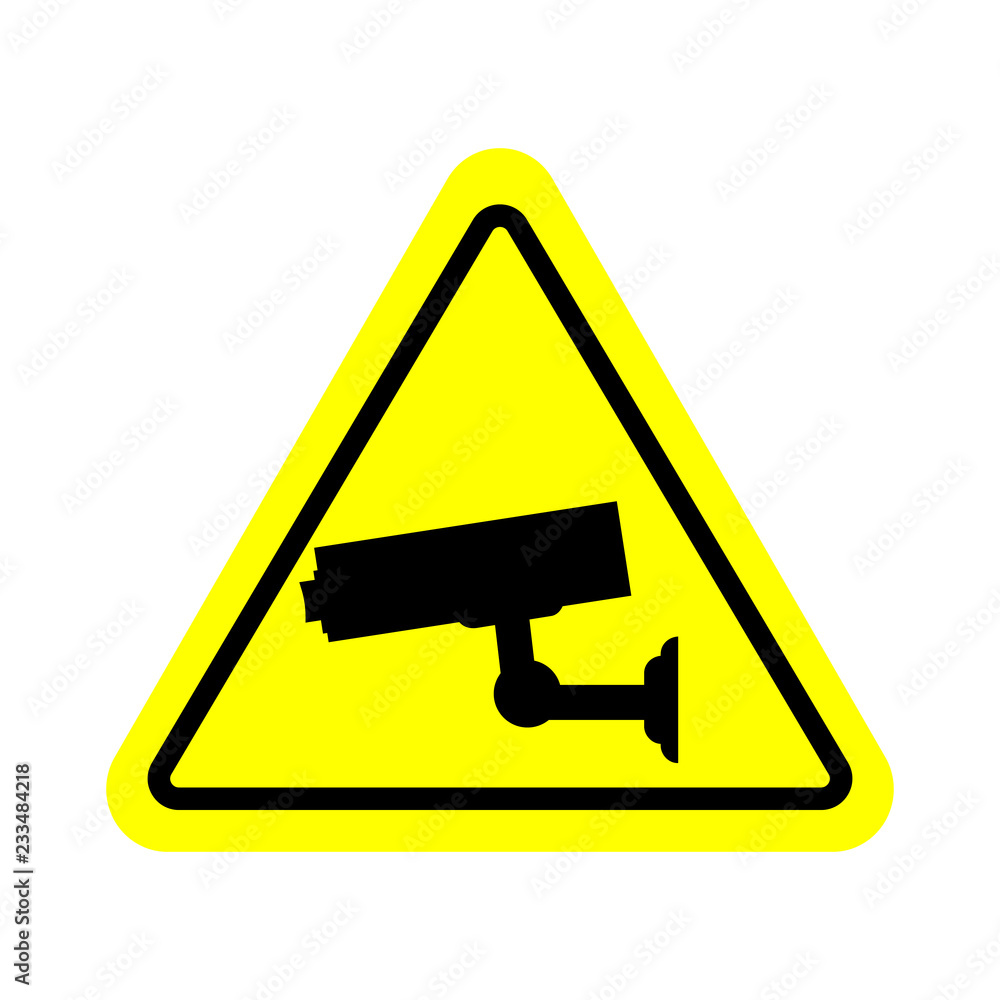 Video surveillance sign. CCTV Camera. Video surveillance sign. CCTV Camera.