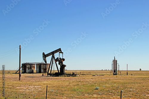 Oil Well Pumper in West Texas Field