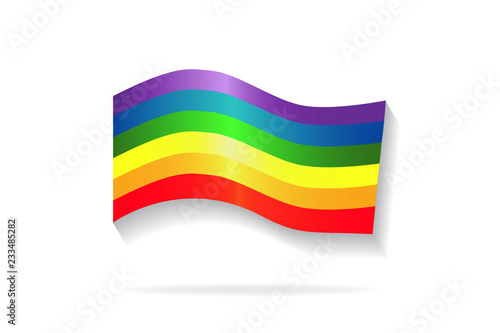 LGBT flag logo symbol